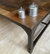 (MW) Mesa ratona de Landmark Madera maciza y base hierro / 160x120x44 - comprar online