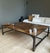 (MW) Mesa ratona de Landmark Madera maciza y base hierro / 160x120x44