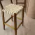 (MW) 6 banquetas nuevas de cuero trenzado y petiribi / 35x35x65/85 - comprar online