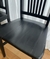 (MW) 6 sillas madera maciza pintadas de negro / 44x41x45/94 en internet