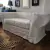 (FJ) Sillón chester tapizado en lino con funda tusor offwhite / 180 x 94 x 47