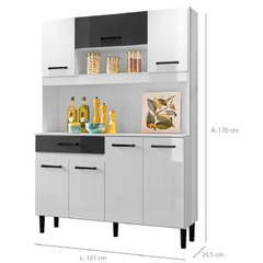 Kit Cozinha Nicioli Magazin 1,20 M C/tampo - comprar online