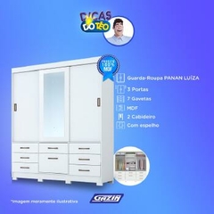 Roupeiro Panan Luiza 100 Mdf 3pts 7 Gvs - 40010055-0002 - PC / 4 - comprar online