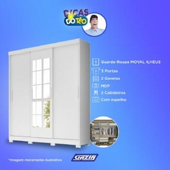 Roupeiro Moval Ilheus 3 Pts 2 Gvs - 144.904440.7 - PC / 3 na internet