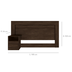 Cabeceira Casal Demobile London - 9540-105 - BIDU SHOP