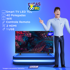 Tv 40p Tcl Led Smart Wifi Full Hd Android Comando Voz - 40s615 - comprar online