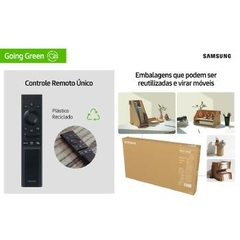 Tv 55p Samsung Crystal Smart 4k Comando Voz - Un55au7700gxzd