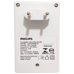 Carregador Philips P/pilha Aa E Aaa Usb - Scb3400nb/59 na internet