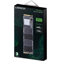 Ssd Warrior Ss510 256gb Pcie Leitura 2400mb/s - Ss510 - loja online