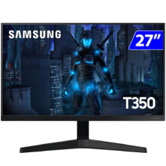 Monitor Gamer Samsung 27p Fhd 75hz Ips Vesa Hdmi - Lf27t350fhlmzd - loja online