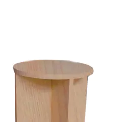 Banco Tampo Redondo 65 Cm Madeirado Em Mdf - comprar online