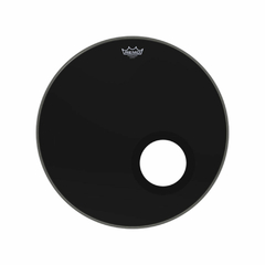 Pele P/ Bumbo 22 Pol Powerstroke 3 Ebony C/ Molde P/ Furo Black Dynamo P3-1022-es Remo - comprar online