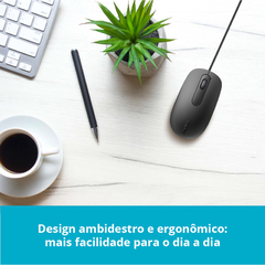 Imagem do Mouse Com Fio N200 1600dpi Ra016 Preto