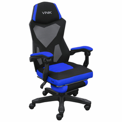 Imagem do Cadeira Gamer Rocket Preta Com Azul - Cgr10paz