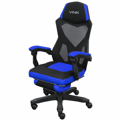 Cadeira Gamer Rocket Preta Com Azul - Cgr10paz - BIDU SHOP