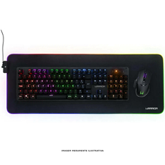 Mouse Pad Gamer Warrior Cronos Flexível Rgb Xl Ac341