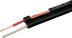Cabo Stéreo Philips Blindagem Espiral 2x0,14mm2 (26 Awg) 100m Preto