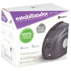 Estabilizador Side Way 300va M1s Preto - Entrada 115v - Saída 115v 5301 - BIDU SHOP