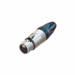 Conector Xlr Cabo Femea 5 Polos Nickel Nc5fxx Neutrik