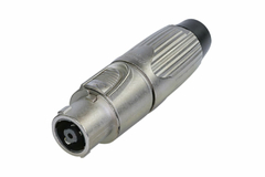 Conector Speakon Cabo Femea 8 Polos C/ Trava Nickel Nlt8fx Neutrik