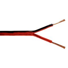 Cabo Bicolor Cristal 2x20awg 2x0,50mm Vermelho C/100m Pompeia