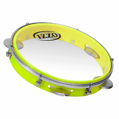 Pandeiro 10 Pol Abs Amarelo Neon C/pele Transparente Izzo - comprar online
