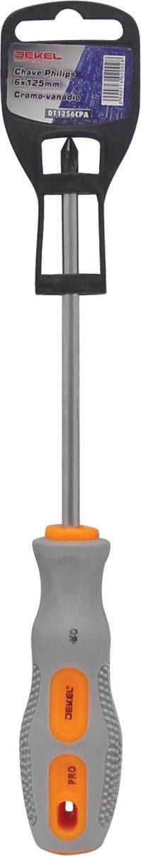 Chave Philips 6mm X 125mm - Cromo-vanádio - Ponta Magnetizada - Dt1256cpa na internet