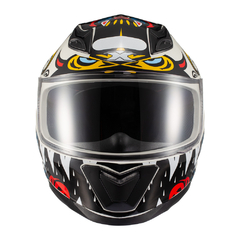 Capacete Texx Hawk - Hunger Cinza E Amarelo 60 - BIDU SHOP
