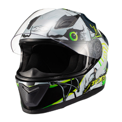 Capacete Texx Hawk - Scream Verde E Azul 62 - comprar online
