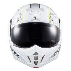 Capacete Texx Stratos 180 Scratched Branco E Verde 58 - comprar online