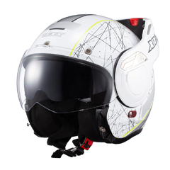 Capacete Texx Stratos 180 Scratched Branco E Verde 58 - BIDU SHOP