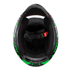 Imagem do Capacete Texx Hawk - Alien Verde Preto 62