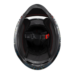 Imagem do Capacete Texx Hawk - Alien Azul Preto 60