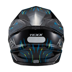 Capacete Texx Hawk - Alien Azul Preto 62 - BIDU SHOP