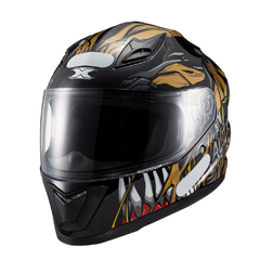 Capacete Texx Hawk - Alien Dourado Preto 58 na internet