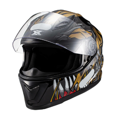 Capacete Texx Hawk - Alien Dourado Preto 62 - comprar online