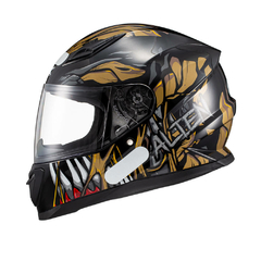 Capacete Texx Hawk - Alien Dourado Preto 62 - loja online