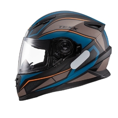 Capacete Texx Wing - Broker Azul E Laranja 58 - comprar online