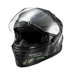 Capacete Texx Wing - Cyrax Verde 60 - BIDU SHOP