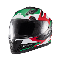 Imagem do Capacete Texx Fechado Hawk Ride Verd Verm Branc Pret 58
