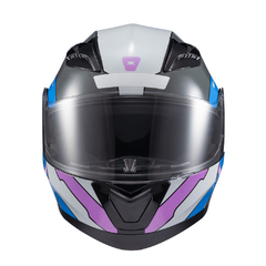 Capacete Texx Escamot Gladiator V3 Reisen Azul Rosa Branc 54