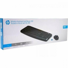 Kit Teclado + Mouse sem Fio 300 Preto HP - comprar online