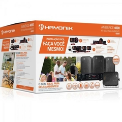 Kit Som Ambiente 400W Musical AMBIENCE 4000 Preto HAYONIK - comprar online