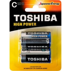 Pilha Alcalina C 1,5V LR14GCP TOSHIBA (Cartela com 2 Unid.) - CXF / 10 - comprar online