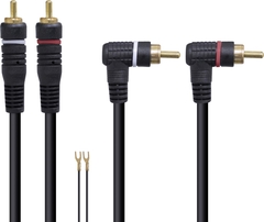 Cabo 2 Rca X 2 Rca 90º Uso áudio Profissional 5 Metros - L22m - PC / 10 - comprar online