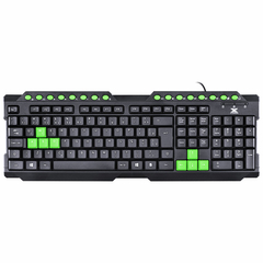 Teclado Usb Gamer Vx Gaming Dragon V2 Abnt2 1.8m Preto Com Verde - Gt104 - comprar online