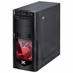 Gabinete Gamer Orion Com Janela Frontal Acrílica Preto Com Fan Frontal 120mm Led Vermelho - comprar online
