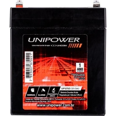 Bateria Estacionária Selada 12V/5AH VRLA UP1250 UNIPOWER na internet