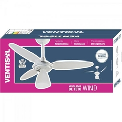Ventilador de Teto 3 Pás 127V WIND LIGHT Transparente VENTISOL na internet