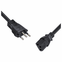 Cabo De Força Tripolar Para Fonte 3x0,75 Mm 250v 1,2 Metros - PC / 10 - comprar online